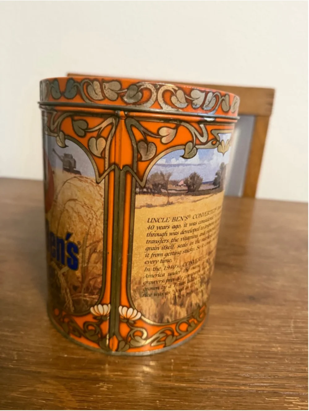 Vintage 1983 Uncle Ben’s Rice 40th Anniversary Limited Edition Tin Canister LK